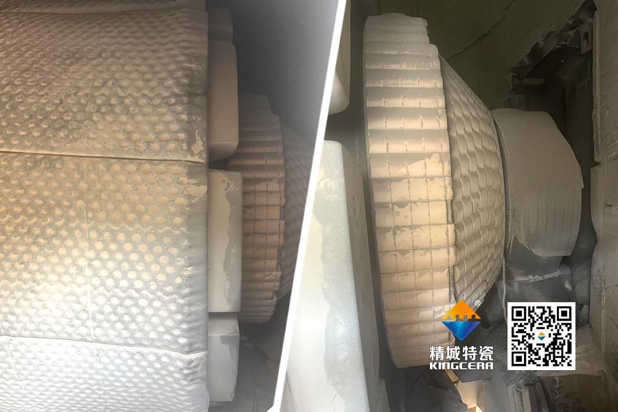 水泥厂磨辊轴ZTA陶瓷；ふ质倜由熘4年以上