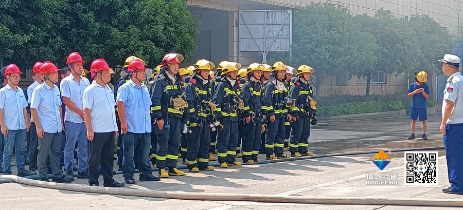 yp街机起劲配合消防联合演练，共筑清静生产防地